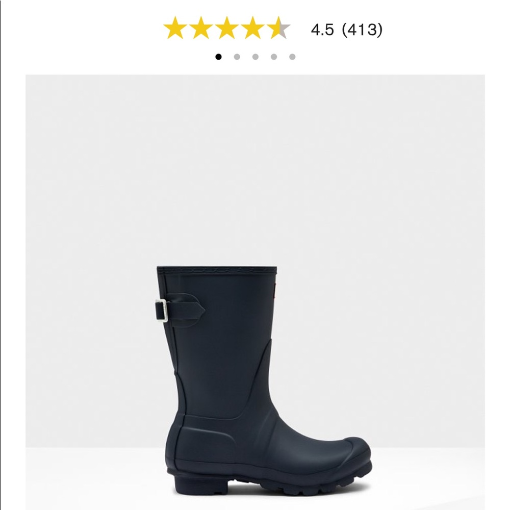 Navy hunter boots!